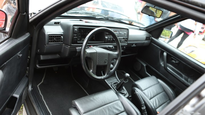 Interior Volkswagen Golf Limited at GTI FanFest with Rajan Paymaster.
